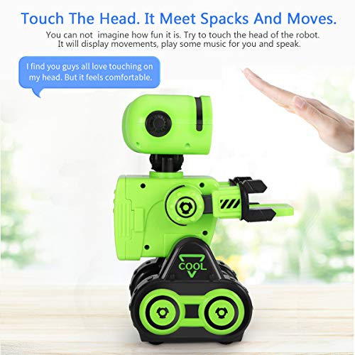 Robot Toy, Remote Control Toy Robot, Programmable, Touch Sensing STEM Educational Robot Toy with Interactive Feature to Walk, Dance, Sing,Explore, Provide Science Lectures RC Robot for Kids ... (Green) - Thumbnail 4