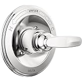 Delta Foundations 13 Series Single-Function Valve Trim Kit, Chrome Handle Set for Shower Faucet System, Chrome BT13010 (Valve