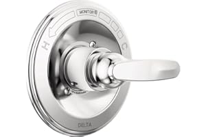 Delta Foundations 13 Series Single-Function Valve Trim Kit, Chrome Handle Set for Shower Faucet System, Chrome BT13010 (Valve Not Included)