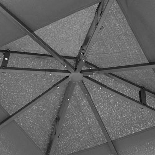 Outsunny 10'x10' Garden Gazebo Patio Canopy Portable Party Event Backyard w/Mosquito Netting Grey