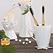 Bamboo Toothbrush Biodegradable Toothbrush with Charcoal Infused and Medium Bristles (4 pack)