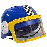 Kids Race Car Driver Costume - Costume Racing Helmet - Racing Party - Blue Hat by Funny Party Hats