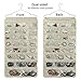 BB Brotrade Hanging Jewelry Organizer,Accessories Organizer,56 Zipper Pocket Organizer for Holding Jewelries (Beige-Zipper)