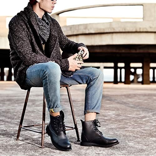 ショートブーツ 通勤 復古風 アウトドア 激安超特価 アウトドア ハイカットブーツ 黒 メンズ ラウンドトゥ ペット用品 100 品質保証 正規品送料無料 マーティンブーツ 歩きやすい 革靴 厚底 ブラック 新作製品 世界最高品質人気 レースアップ メンズ 痛くない