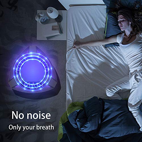 Lampara Antimosquitos Usb 5W Con Ultravioleta Insectos Trampa 5V Atrapa Mosquitos Que Atrae A Los Mosquitos,Silencioso Y Funcional,No TóXicos,Sin RadiacióN,Negro