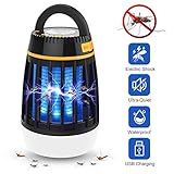 WloveTravel Bug Zapper Outdoor by 3 In 1 Camping Light & Mosquito Zapper & Emergency Power Bank-Rechargeable Waterproof Camping Gear Accessories