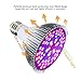 Grow Light Bulb, GLIME 50W Led Grow Plant Light, E27 Growing Lamp P30 Full Spectrum Grow Bulbs for Flowering Lighting Indoor Garden Plants Greenhouse and Hydroponic