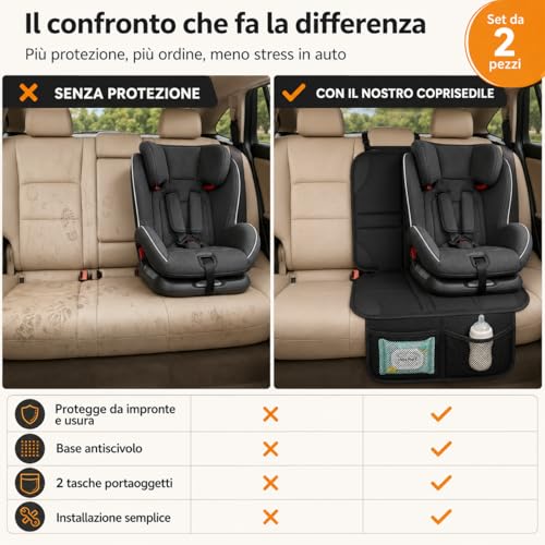 Generico Car Seat Protector, Universal Protective Car Seat Cover, Anti-Scratch and Dirt Resistant Seat Protector for Children, Pets and Daily Use
