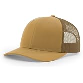 Richardson 112 Classic Six-Panel Adjustable Snapback Trucker Cap | Cotton-Poly Twill Front, Ventilated Mesh Back, Moisture-Absorbing Sweatband, Bulk Packs Available
