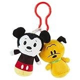 Hallmark itty bittys Clippys Disney Mickey Mouse and Pluto Stuffed Animals