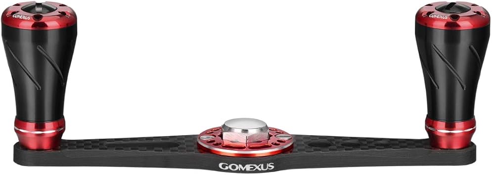 Amazon Gomexus ストレートパワーハンドル ダイワ レクサ タチュラ Abu Garcia Revo Sx C3 C4 4600 6500 ベイトキャスティング クランクハンドル スピンドル 8x5mm カーボン 105mm Gomexus リールパーツ