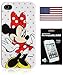 iPhone 5 & 5S Mickey & Minnie Mouse Tinkerbell Disney TPU Silicone Case Bundle w/ a Bonus iPhone 4/4S Screen Protector & Allsales1955 American Flag Vinyl Sticker (Minnie Mouse Red Bow)