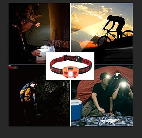 Runing Perfect for Camping J/&D LED Headlamp Flashlgiht with 4 Brightening Modes Reading and etc. Batteries Not Included 3 AAA Batteries Powered Headlight Hiking
