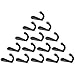 Richohome 15 Pcs Bronze Vintage Wall Mounted Small Single Hook Hangers