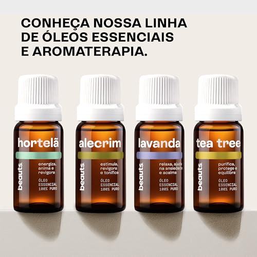 Óleo Essencial Lavanda Francesa - 100% Puro e Natural - Para Ansiedade, Estresse e Hora de Dormir - Calmante e Relaxante - Óleo Essencial Para Aromaterapia, Difusor, Massagem e Banho - 10 mL, Beauts