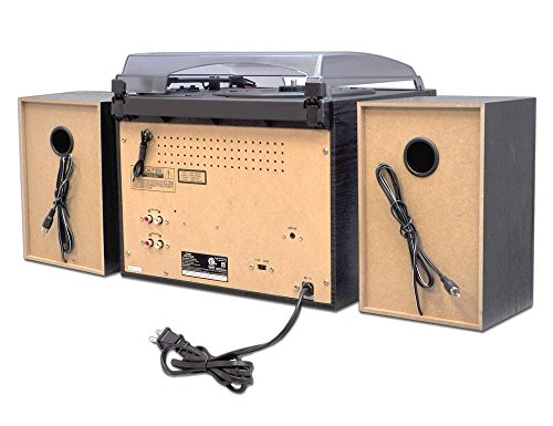 PYLE-PTTCSM70BT-Bluetooth-Classic-Style-Record-Player-Turntable-with-Vinyl-to-MP3-Recording-Dual-Cassette-Deck-CD-Player