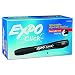 EXPO 1741920 Click Low-Odor Dry Erase Retractable Markers, Chisel Tip, Black, 12-Count