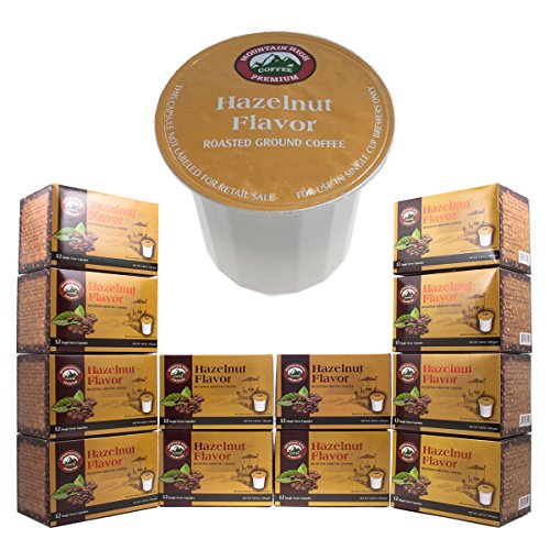 144-Count K-Cups Mountain High Premium Single Serve One Use Coffee Hazelnut