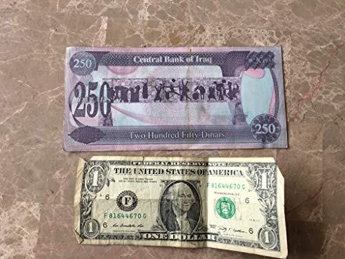 Iraq 250 Iraqi Dinars 1995 Currency Saddam Hussein Dictator Like Hitler or Stalin (WW2, World war, Nazi, Coin, Gulf war, George Bush) - Thumbnail 2