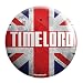 Geek Details Union Jack Timelord 1" Mini Pinback Button