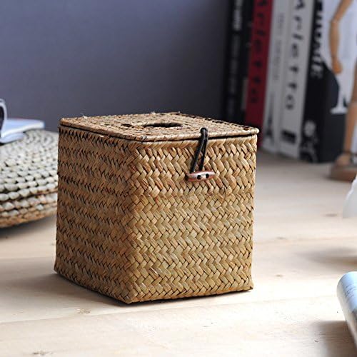 sea toilet paper towel/ sea grass tissue box/ Organizer/ storage basket/Rattan napkin paper box-B