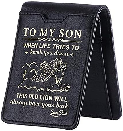 Vklet Wallet Gift For Son- Embossed Custom Men Best Anniversary Birthday Gifts For Him