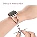 Secbolt Bling Bands Compatible with Apple Watch Band 38mm 40mm 41mm 42mm iWatch Series 10/9/SE/8/7/6/5/4/3/2/1, Women Dressy Metal Jewelry Bracelet Bangle Wristband Stainless Steel, Black