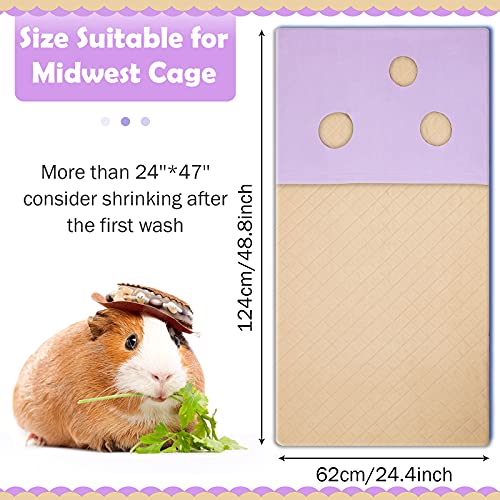 Geegoods Guinea Pig Fleece Cage Liners,Absorbent Odor Bamboo Guinea Pig