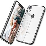 DTTO iPhone XR Case, Slim Fit Case Soft TPU Clear Cover with Metal Luster Edge for Apple iPhone XR 6.1 Inch- Black