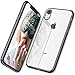 DTTO iPhone XR Case, Slim Fit Case Soft TPU Clear Cover with Metal Luster Edge for Apple iPhone XR 6.1 Inch- Black primary