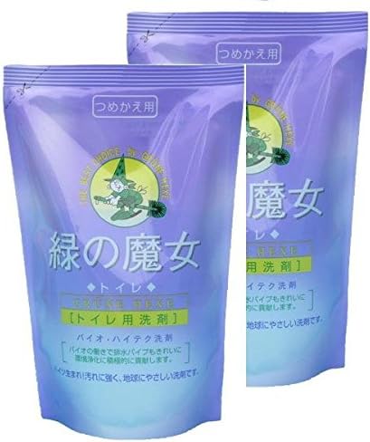 Japan Household Cleaning Supplies - Green witch toilet 360mlx2 pcs (toilet detergent) Refill *AF27*