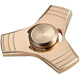 ZYCCW Metal Copper Hand Spinner, Ultra Speed EDC Spinner Fidget Toy for Relieving Stress (Gold)