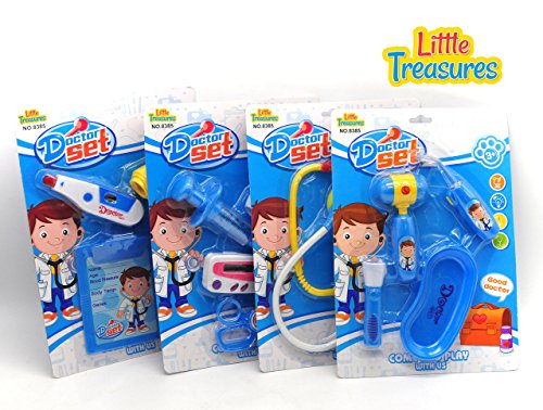Little Treasures Boys Doctor Playset Pretend Play Set of 4 individual Dr sets Included