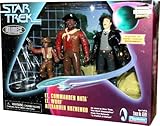 Star Trek Holodeck Series: Lt. Commander Data, Lt. Worf, and Alexander Rozhenko Action Figure Collectors Series Edition