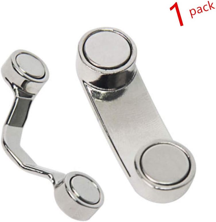 Magnetic Clip On Eyeglass Holder Magnetic Eyeglass Holder Stainless Steel for Holding Sunglasses,Safety Eyeglasses,Reading Eyeglasses, Earbud Wire,Earphones and Other Gadgets (1pack)
