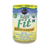 Garden of Life Raw Fit Organic Greens and Protein Powder - Probiotics/Enzymes, Vegan, Original, 14 oz (396g) Powder