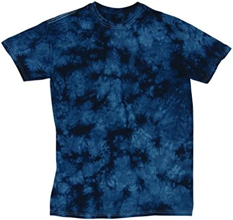 Faded Crystal Scattered Pattern Design Unisex Adult Tie Dye T-Shirt Tee