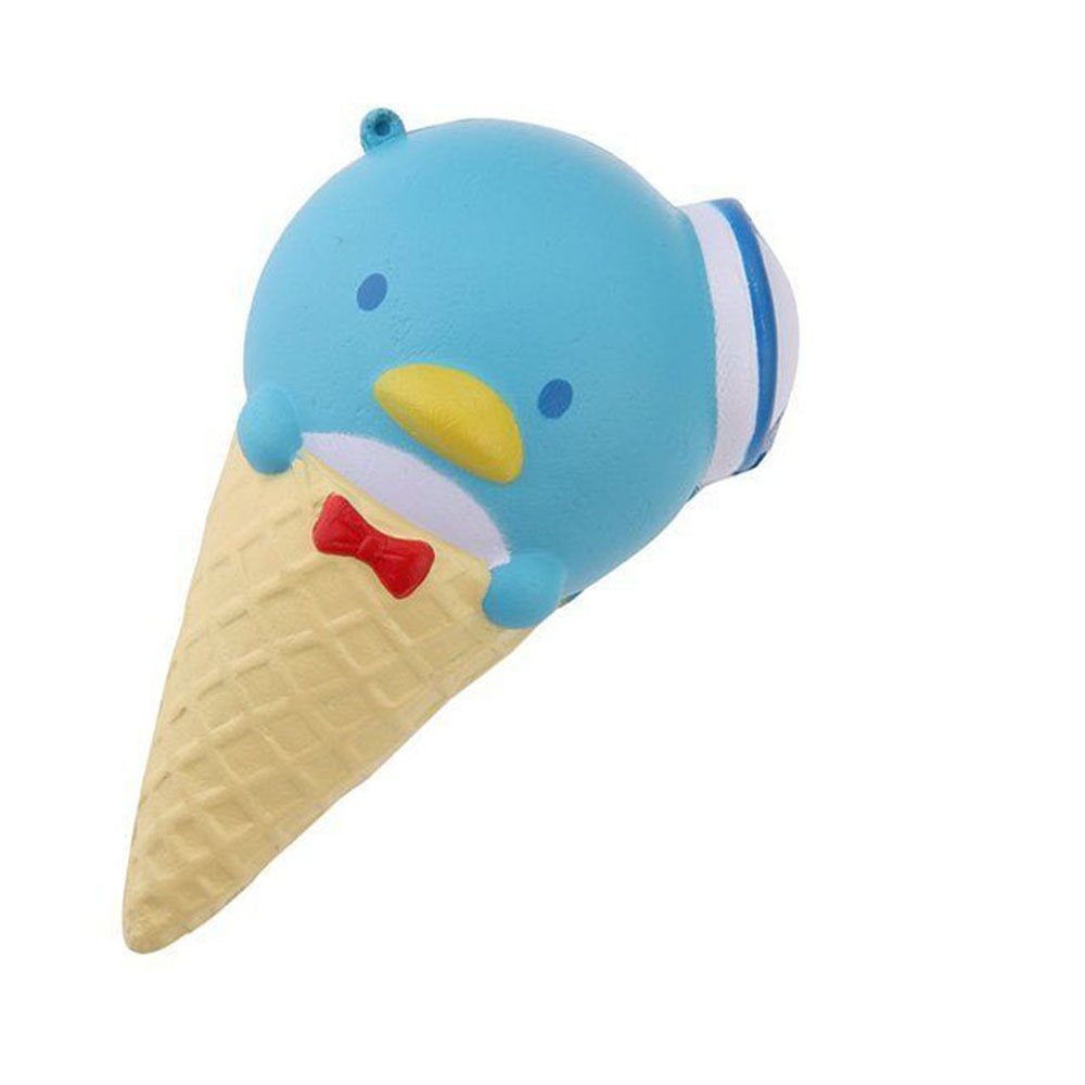 Slow Squishies Rising Ice Cream,ASDOMO 10CM Slow Rebound PU Simulation Mini Cartoon Ice Cream Cone Random 1PCS