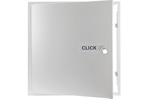 Repa Market 24 x 24 Inch Access Panel for Drywall – White Galvanized Steel Wall Hole Cover/Access Door Panel with Click Function – Heavy-Duty Service Hatch for Plumbing, Electrical, HVAC Access Door