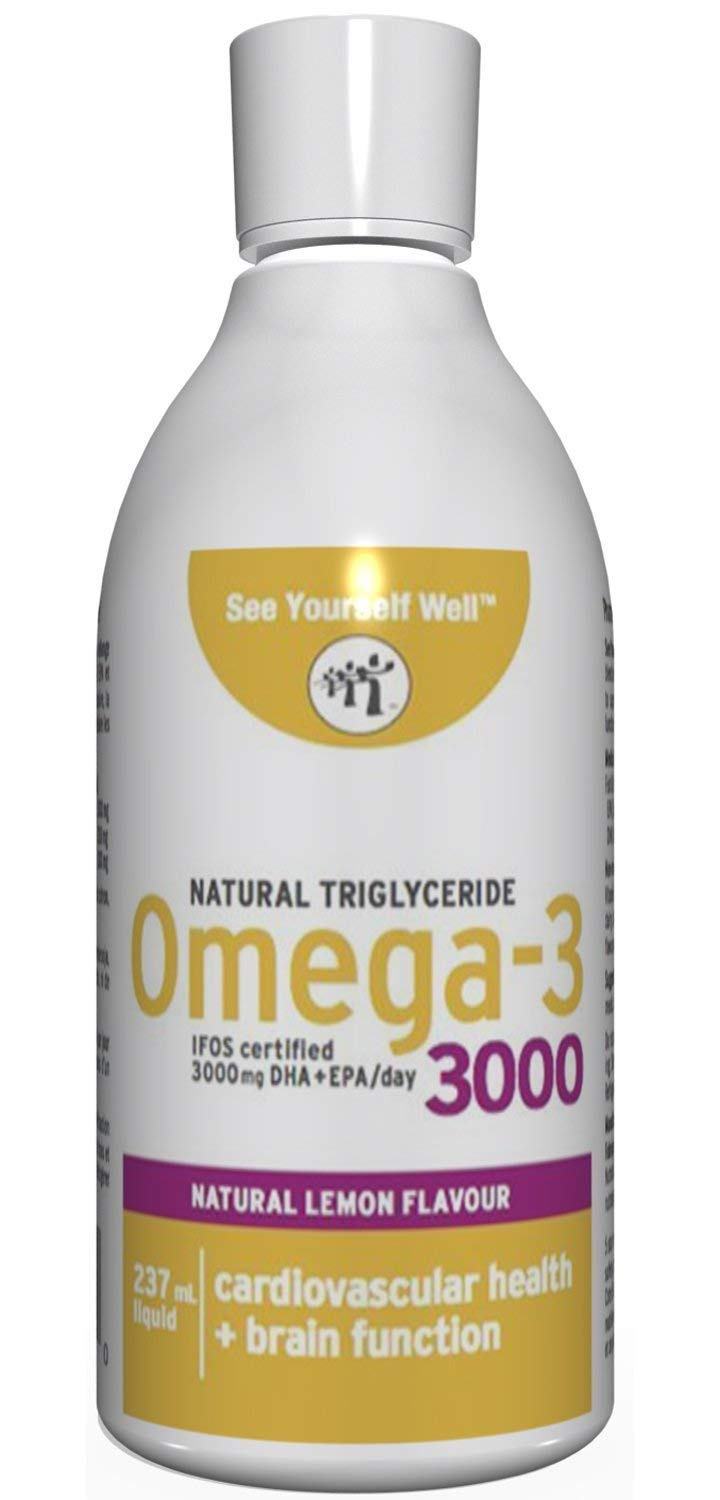 See Yourself Well Natural TG Omega3 3000 Fish Oil Liquid, 237ml / 8oz, Lemon Buy Online in