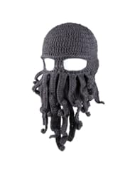 Sports: Amurleopard Unisex Barbarian Knit Beanie Octopus Grey - Coxeer