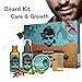 Beard Grooming Kit, Beard Care Kit for Men, Luckyfine Beard Growth Kit, 100% Natural Organic Beard Shampoo, Beard Oil, Beard Balm, Brush, Beard Kit Best Gifts Valentines Day Gifts for Him Boyfriend