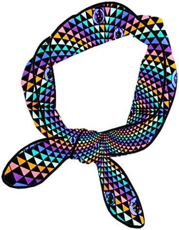 Headbands Hair Band For Women/Girls/Lady, Beauty Skinny Boho Style Neck Scarf Running Travel Sweat Band Headbands Turban Neck Sash Head Decor, Colorful Psychedelic Kaleidoscope Pattern