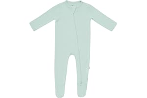 KYTE BABY Unisex Zipper Closure Footies, Rayon Made From Bamboo, 0-24 Months