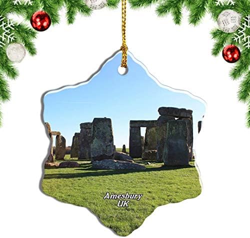 Weekinoイギリスイングランドamesbury Durrington Wallsクリスマスオーナメントクリスマス ツリーペンダントデコレーション旅行お土産コレクション