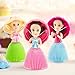Vndaxau 2 Pack Cupcake Surprise Scented Princess Doll,Reversible Cake Transform to Mini Princess Doll