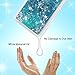 LG V20 Case, Glitter Liquid Case Cover Quicksand Bling Sparkle Shiny Moving Flowing Love Heart Slim Thin Soft TPU Bumper Protector Skin Shell for Girls with Stylus Pen Dust Plug ZSTVIVA - Blue