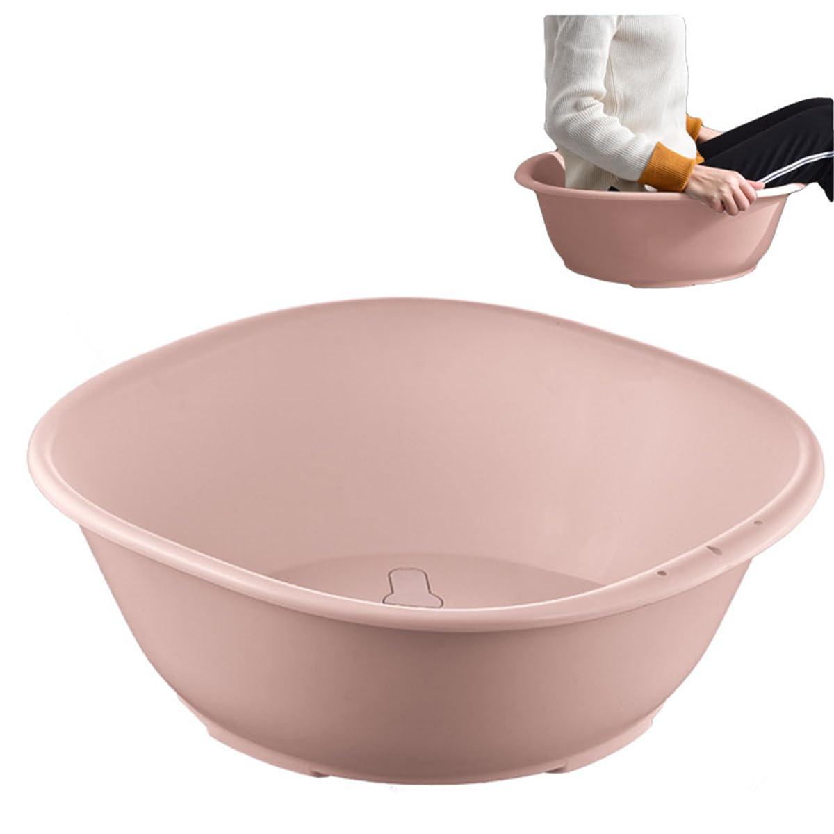 Photo 1 of Sitz Bath for Hemorrhoids,Sitz Bath tub,Sits Bath Kit for Women Men,Wider Seating Area, Deeper Bowl (Pink)