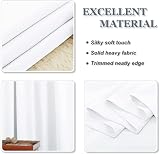 PONY DANCE White Thermal Curtains 66 x 54 Inch 2 Panels Eyelet Energy Saving view 8