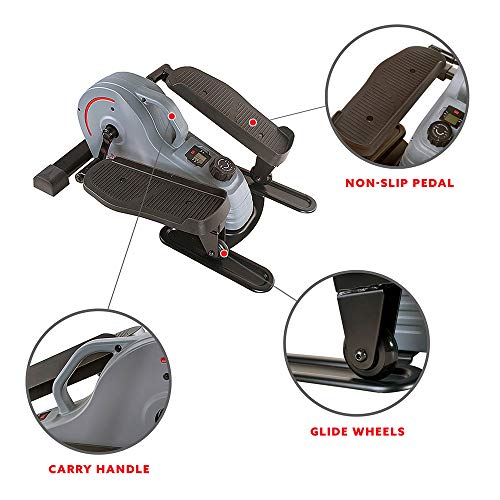 Sunny-Health-Fitness-Portable-Stand-Up-Elliptical-SF-E3908-Gray